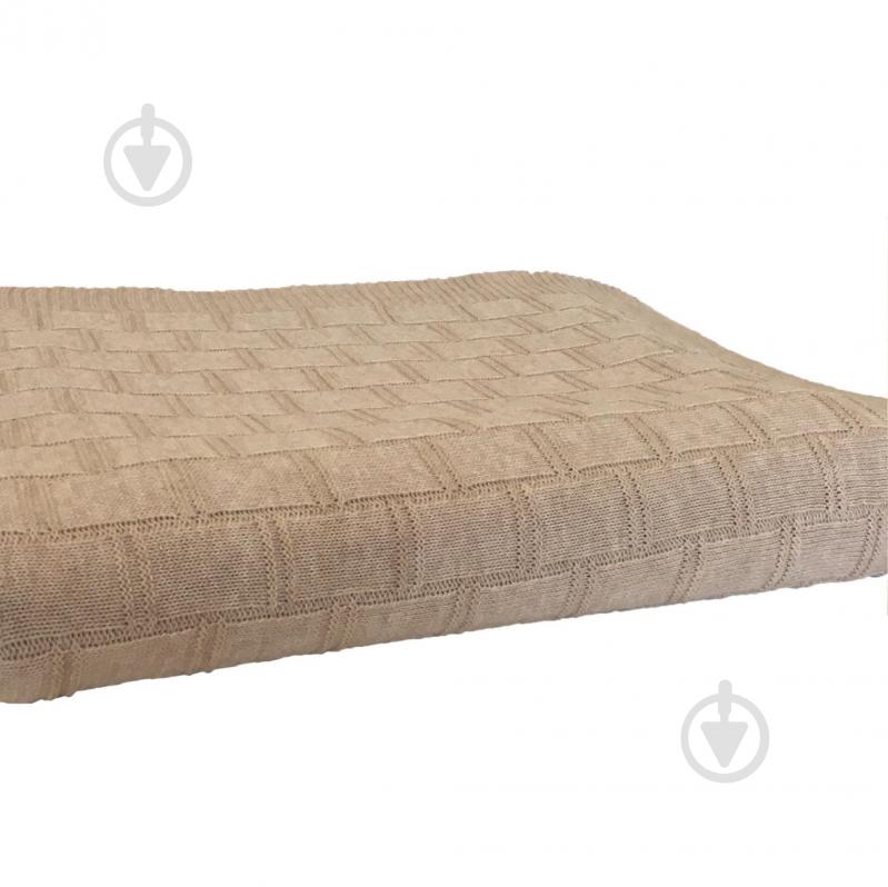 Плед 130x170 см бежевый Прованс - фото 3