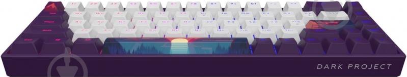 Клавіатура Dark Project 68 Sunrise - RGB UA (DPP68_GSH_SUNR_ANSI_UA) white/violet - фото 3