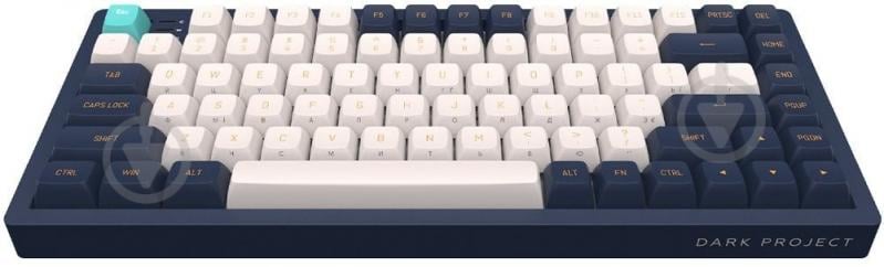 Клавіатура Dark Project KD83A (DPP83_GSH_NAVY_ANSI_UA) ivory/navy blue - фото 5