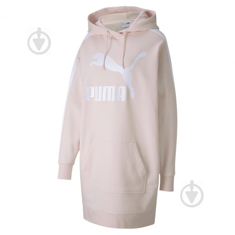 Платье Puma Classics T7 Hooded Dress 59705117 р. M бежевый - фото 2