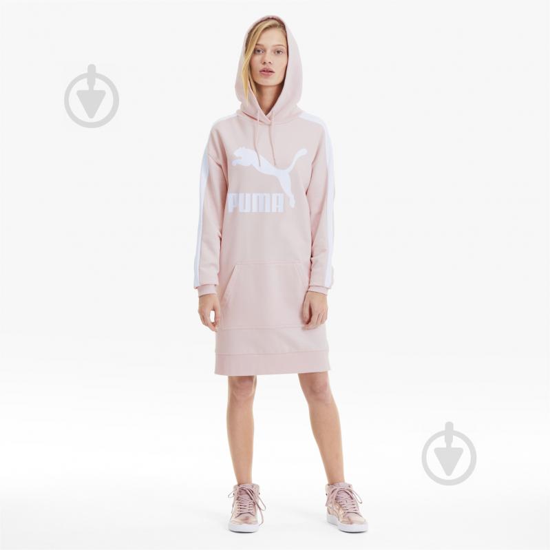 Платье Puma Classics T7 Hooded Dress 59705117 р. M бежевый - фото 5