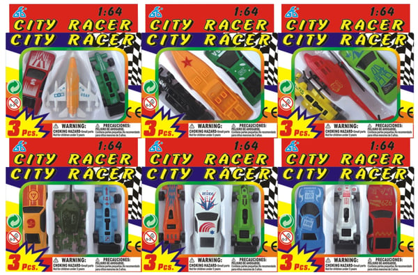 Игровой набор GW мини-транспорт City Racer в ассортименте 1:64 6688586 - фото 1