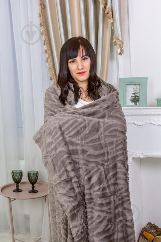 Плед №1011 Aurora 200x230 см Graphite MirSon - фото 7