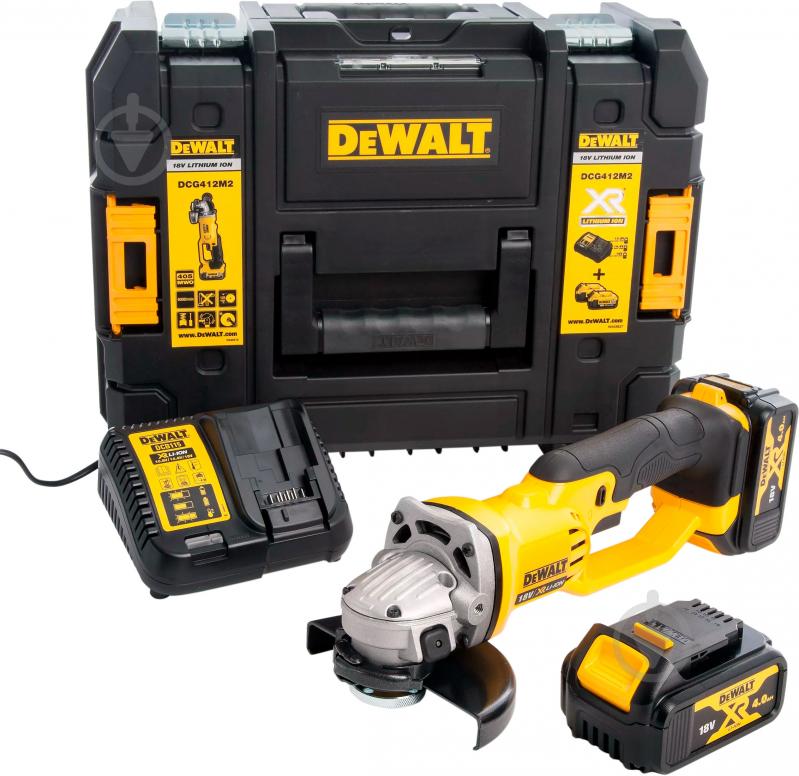 Болгарка (кутова шліфмашина) DeWalt DCG412M2 - фото 3