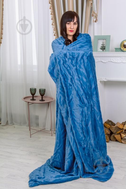 Плед №1012 Aurora 180x200 см Blue MirSon - фото 6