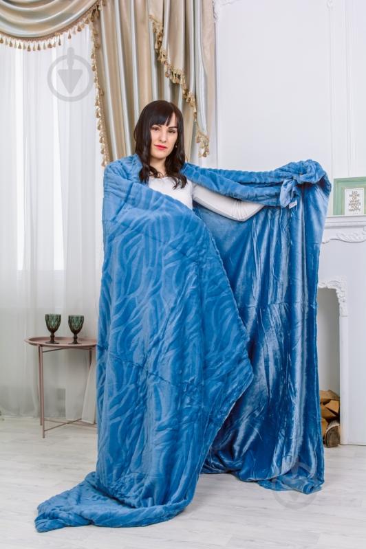 Плед №1012 Aurora 180x200 см Blue MirSon - фото 5