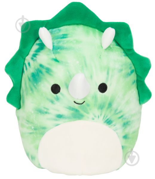 Мягкая игрушка SQUISHMALLOWS Зеленый трицератопс Россио 20 см зеленo-белый 6732740 - фото 1