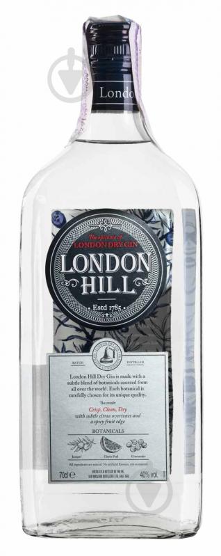 Джин London Hill Dry Gin 40% 0,7 л - фото 1