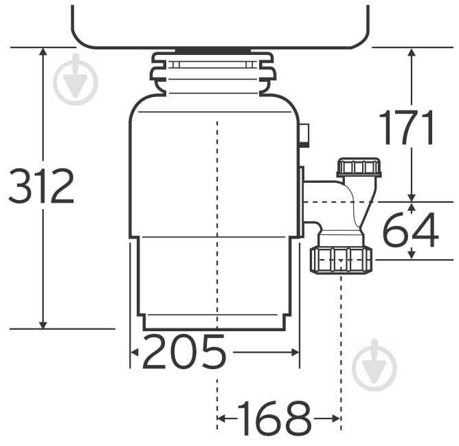 Подрібнювач харчових відходів IN SINK ERATOR Model Evolution 100 - фото 2