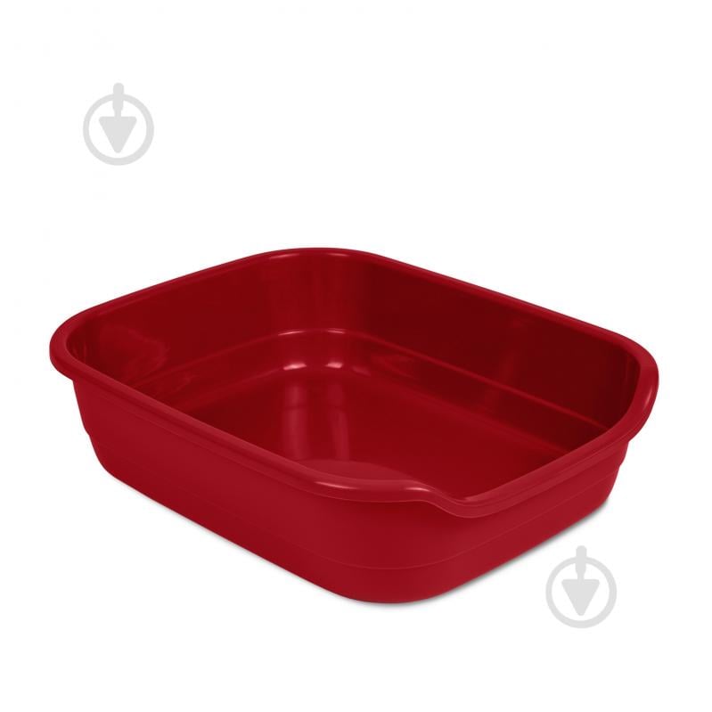 Туалет Природа для кошек Comfort L 49х39х15, бордо - фото 3