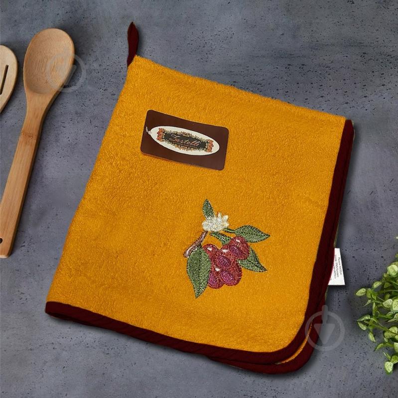 Набор полотенец кухонных Слива 4 шт. 50x50 см оранжевый Zastelli - фото 1 Набор полотенец кухонных Слива 4 шт. 50x50 см оранжевый Zastelli - фото 1