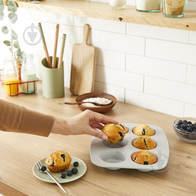 Форма для выпечки маффинов Tefal Ceramik на 6 шт J1755604 - фото 6 Форма для выпечки маффинов Tefal Ceramik на 6 шт J1755604 - фото 6