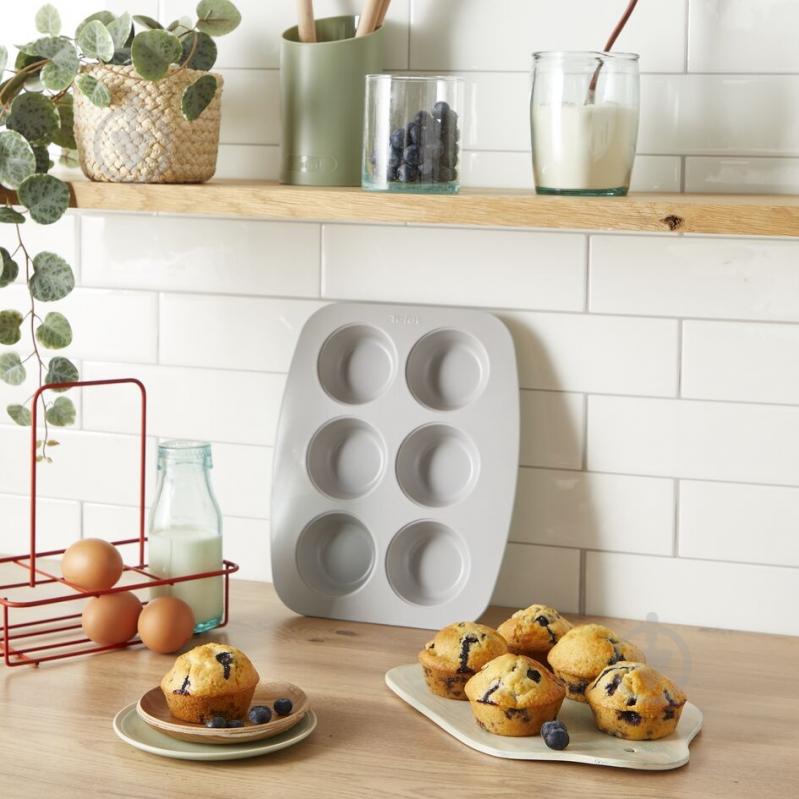 Форма для выпечки маффинов Tefal Ceramik на 6 шт J1755604 - фото 8 Форма для выпечки маффинов Tefal Ceramik на 6 шт J1755604 - фото 8