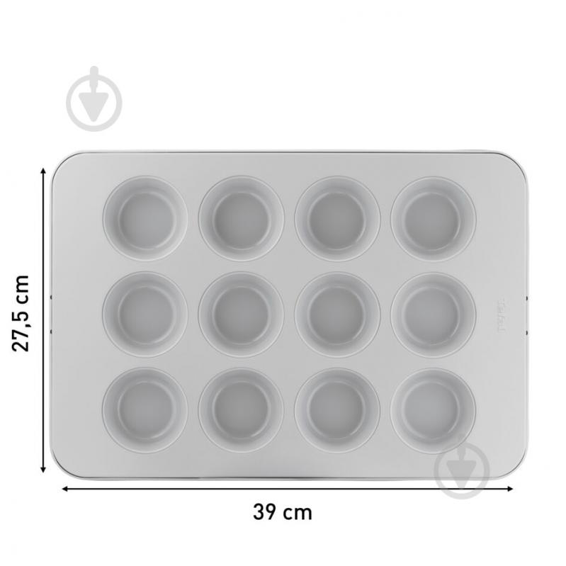 Форма для маффинов Tefal Ceramik на 12 шт J1755004 - фото 8 Форма для маффинов Tefal Ceramik на 12 шт J1755004 - фото 8