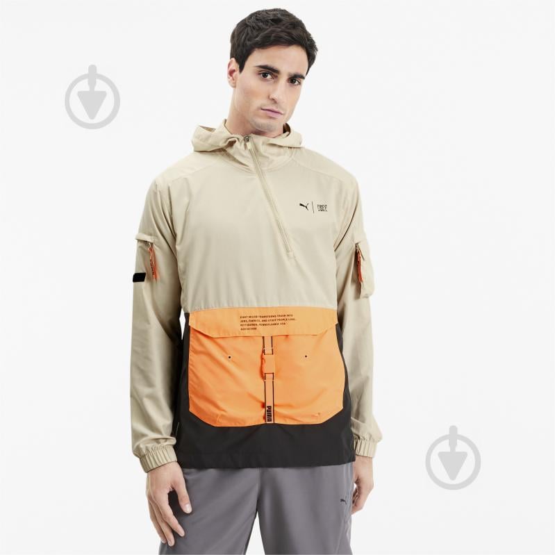 Анорак Puma First Mile Utility Jacket 51902403 р.M бежевый - фото 1