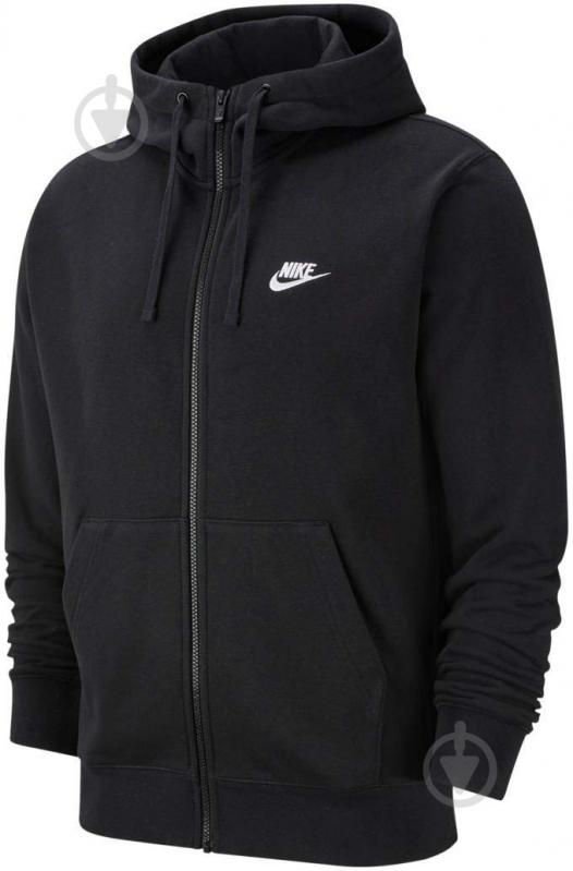 Джемпер Nike M NSW CLUB HOODIE FZ FT BV2648-010 р. 3XL черный - фото 7