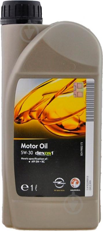 Моторное масло GM Motor Oil Dexos1 5W-30 1 л (95599919) - фото 1