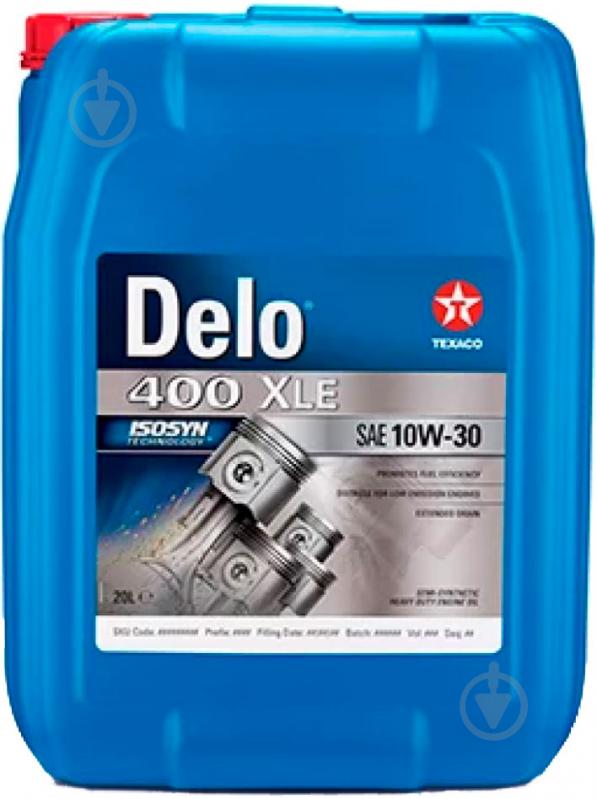 Моторное масло Texaco DELO 400 XLE 10W-30 20 л (DELO 400 XLE 10W30 20L) - фото 1