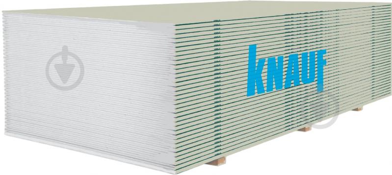 Гіпсокартон звичайний (*ЦІНА ВІД 5 листів) Knauf 2500x1200х12,5 мм 3 кв. м - фото 1