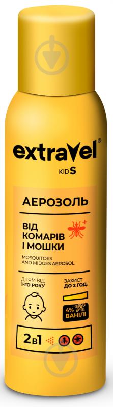 Аерозоль Extravel від комарів та мошок Kids для дітей від 1 року 80 мл - фото 1
