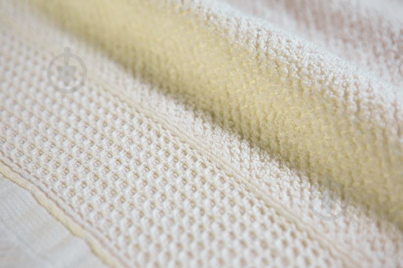 Полотенце Комби махровое 70x140 см молочный Simi - фото 3 Полотенце Комби махровое 70x140 см молочный Simi - фото 3