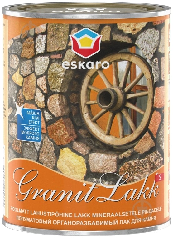 Лак для каменю Granit Lakk S Eskaro напівмат 1 л - фото 1