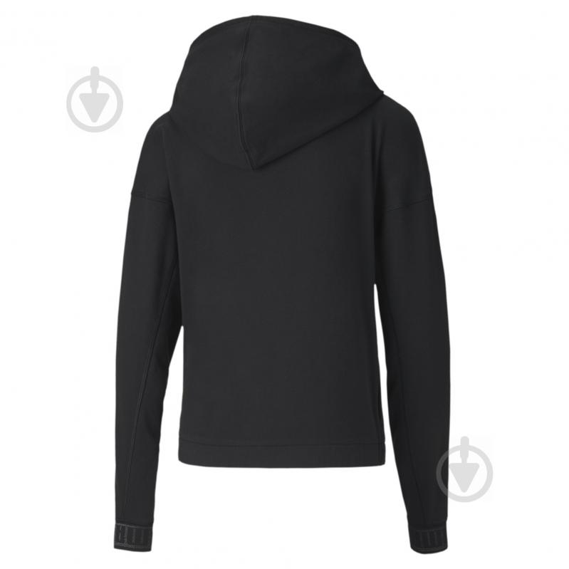 Толстовка Puma Logo PUMA FZ Hoodie 51894101 р. XS черный - фото 3