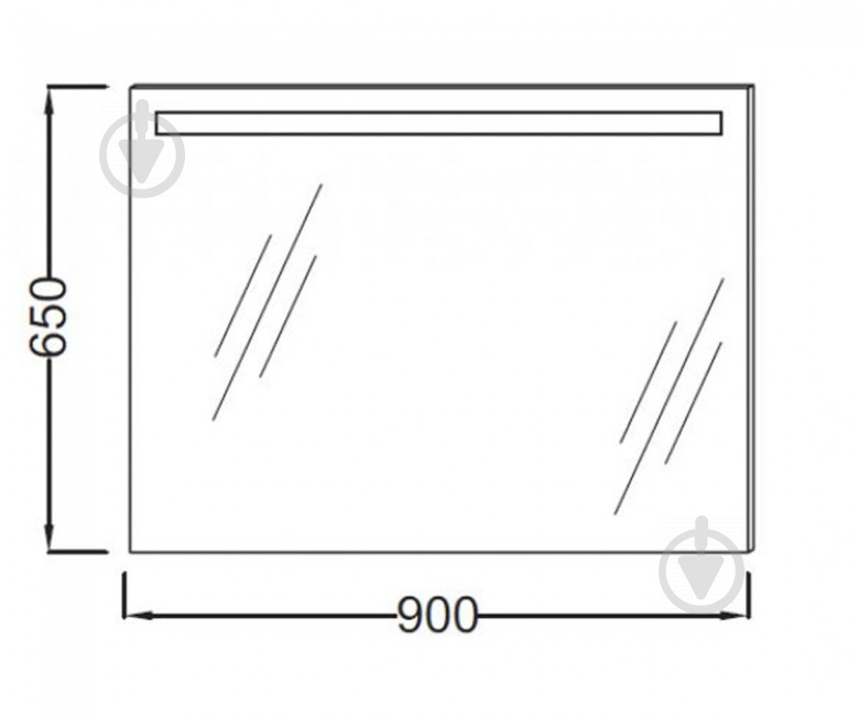 Дзеркало з вбудованим підсвічуванням Jacob Delafon EB1414-NF 65x90 см - фото 2
