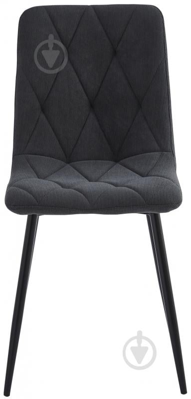 Стул Fly FS2 Velvet Grey-55 серый / черный - фото 2