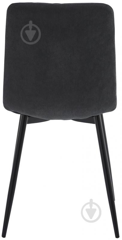 Стул Fly FS2 Velvet Grey-55 серый / черный - фото 4