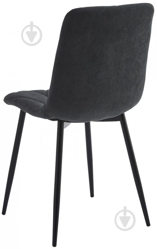 Стул Fly FS2 Velvet Grey-55 серый / черный - фото 5