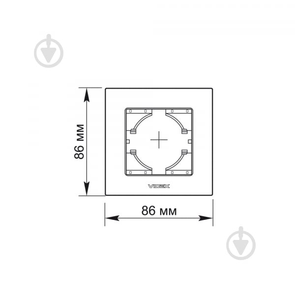 Рамка одномісна Videx Binera горизонтальна срібний VF-BNFRA1H-SL - фото 3