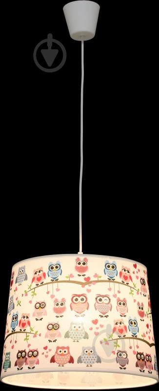 Подвес TK Lighting 1778 1x60 Вт E27 розовый с рисунком Kids - фото 3