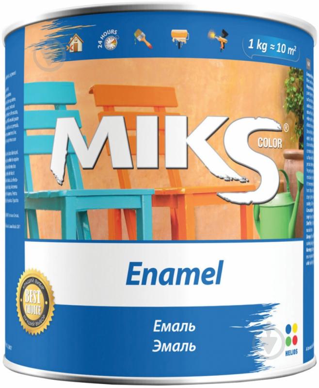 Емаль MIKS Color алкідна фісташковий глянець 2,8 кг - фото 3