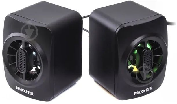 Акустика Maxxter CSP-U005RGB 2.0 black - фото 1