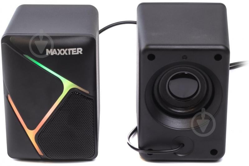 Акустическая система Maxxter CSP-U004RGB 2.0 black - фото 2