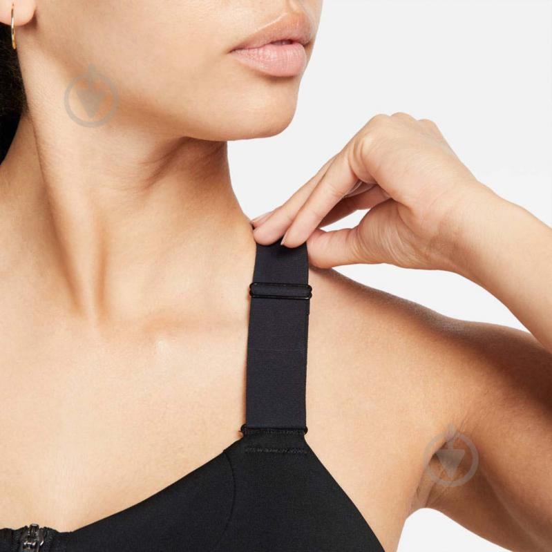 Бра Nike W NK DF ALPHA ZIP-FRONT BRA DD0436-010 р.S-A/C чорний - фото 4