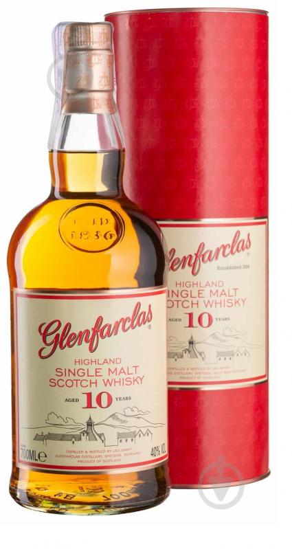 Виски Glenfarclas 10 лет 0,7 л - фото 1