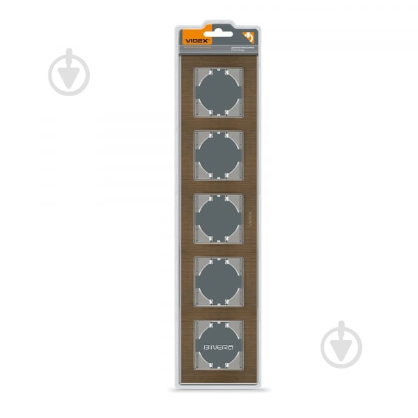 Рамка п'ятимісна Videx Binera горизонтальна шоколадний VF-BNFRA5H-CH - фото 2 Рамка п'ятимісна Videx Binera горизонтальна шоколадний VF-BNFRA5H-CH - фото 2