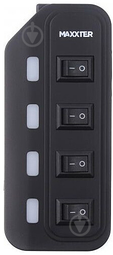 USB-хаб Maxxter HU2A-4P-AC-02 - фото 3