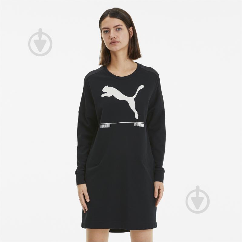 Платье Puma Nu-tility Dress 58202101 р.XS черный - фото 1