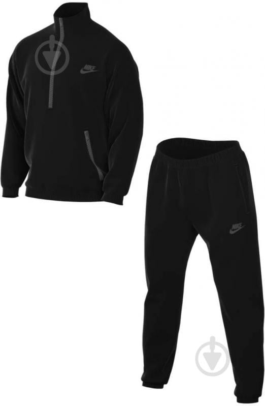 Спортивный костюм Nike CLUB PK TRK SUIT BASIC DM6845-010 р. S черный - фото 9