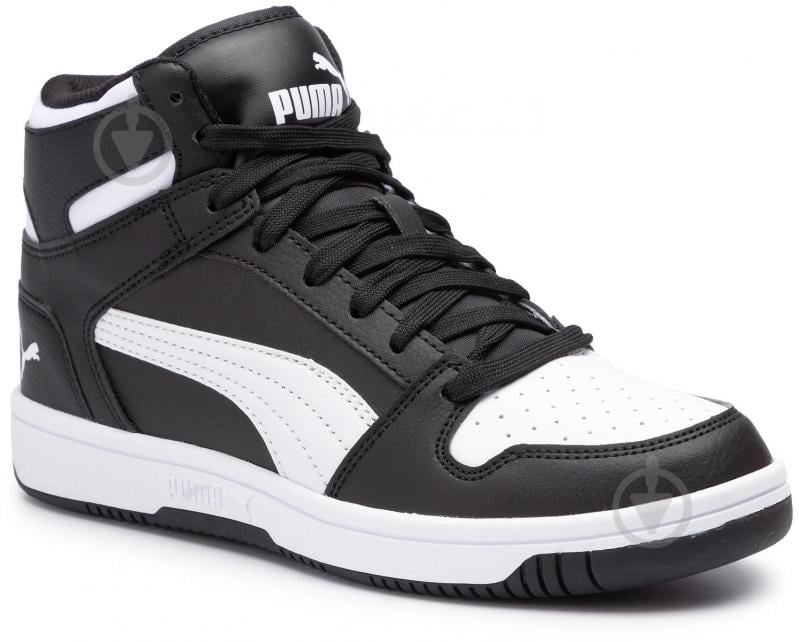 Кроссовки детские демисезонные Puma PUMA REBOUND LAYUP SL JR 37048601 р.35,5 черные с белым - фото 2