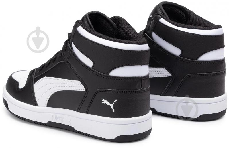 Кроссовки детские демисезонные Puma PUMA REBOUND LAYUP SL JR 37048601 р.35,5 черные с белым - фото 4