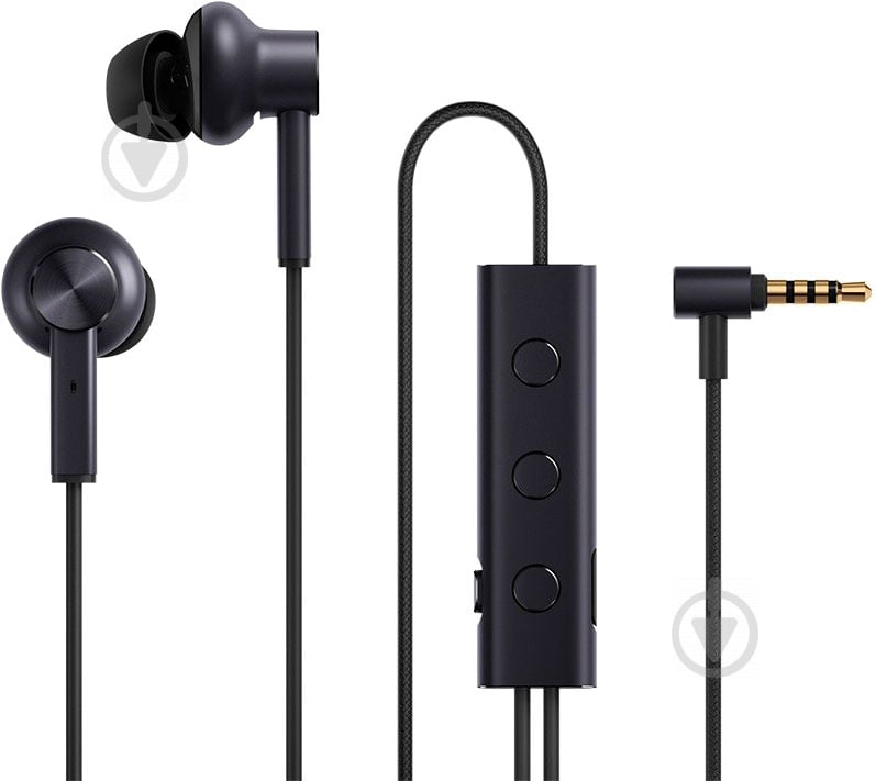 Наушники Xiaomi black Noise Canceling Earphones - фото 1