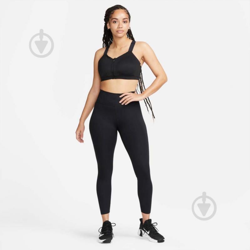 Бра Nike W NK DF ALPHA ZIP-FRONT BRA DD0436-010 р.2X-F/G черный - фото 9