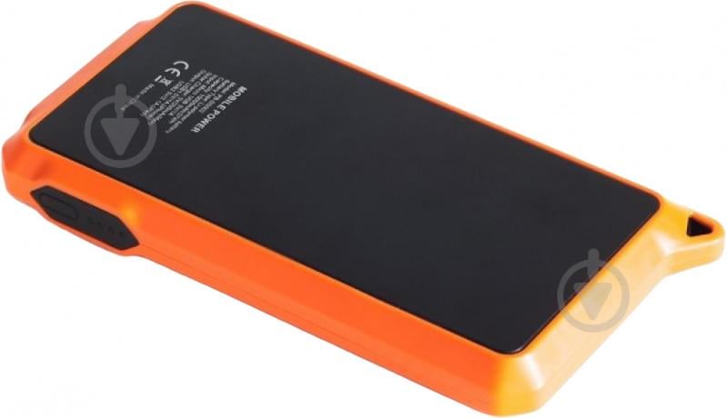 Повербанк с солнечной панелью PowerPlant 10000 mAh black/orange (PB-SS002) - фото 3