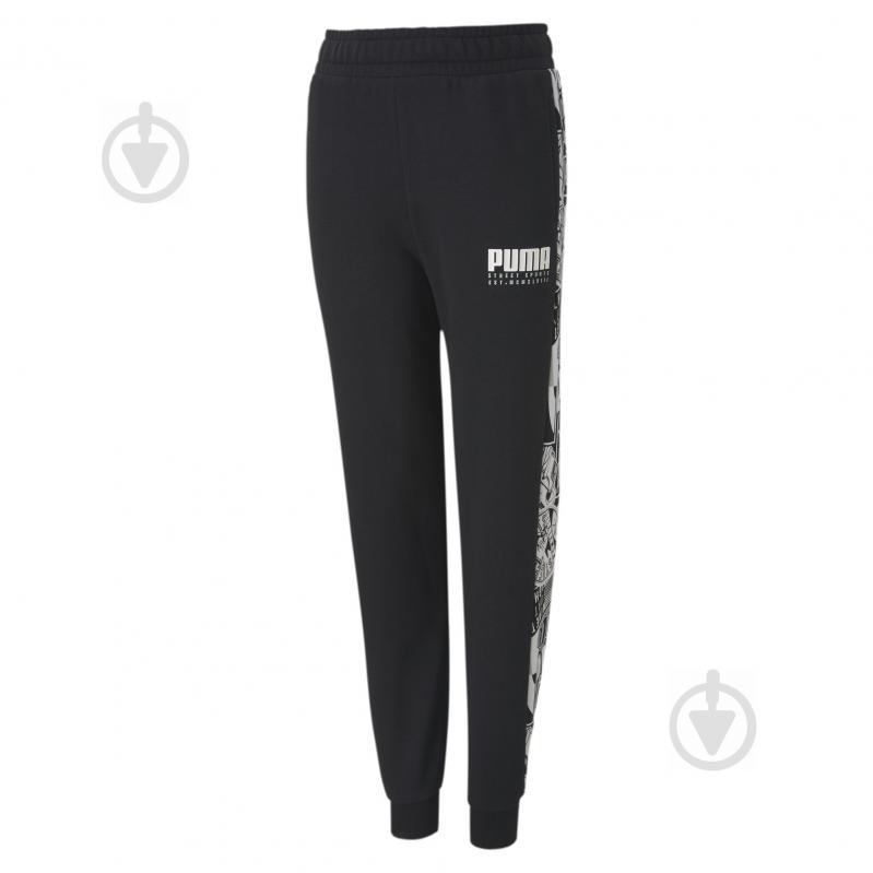 Штани Puma Alpha Sweat Pants 58127801 р. 164 чорний - фото 1