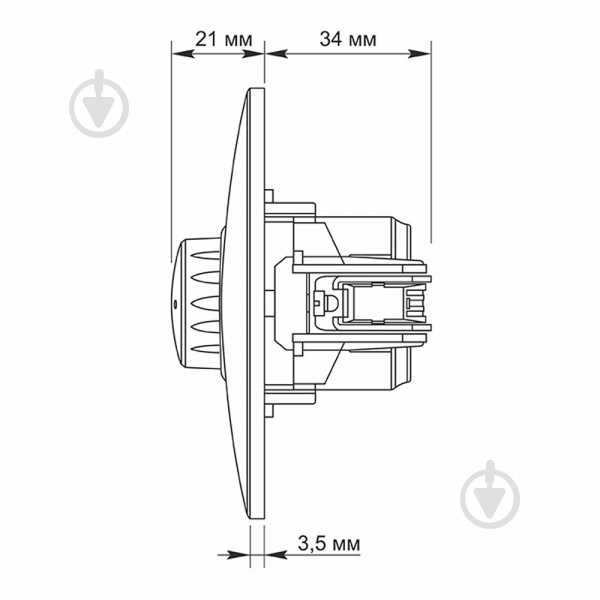 Світлорегулятор поворотний Binera Binera 15-600 W Вт IP20 IP чорний графіт 15 Вт чорний VF-BNDM600-BG - фото 6