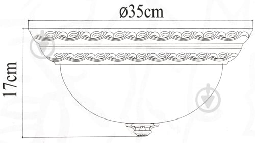 Светильник потолочный Arte Lamp 2x40 Вт E27 античная бронза Piatti - фото 3